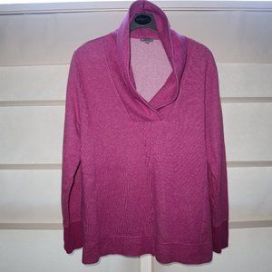 T by Talbots longsleeve pullover with large collar. size xl